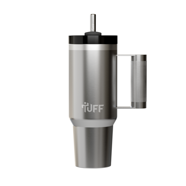 Tuff Tumbler - 40oz Stainless Barbell Handle Tumbler