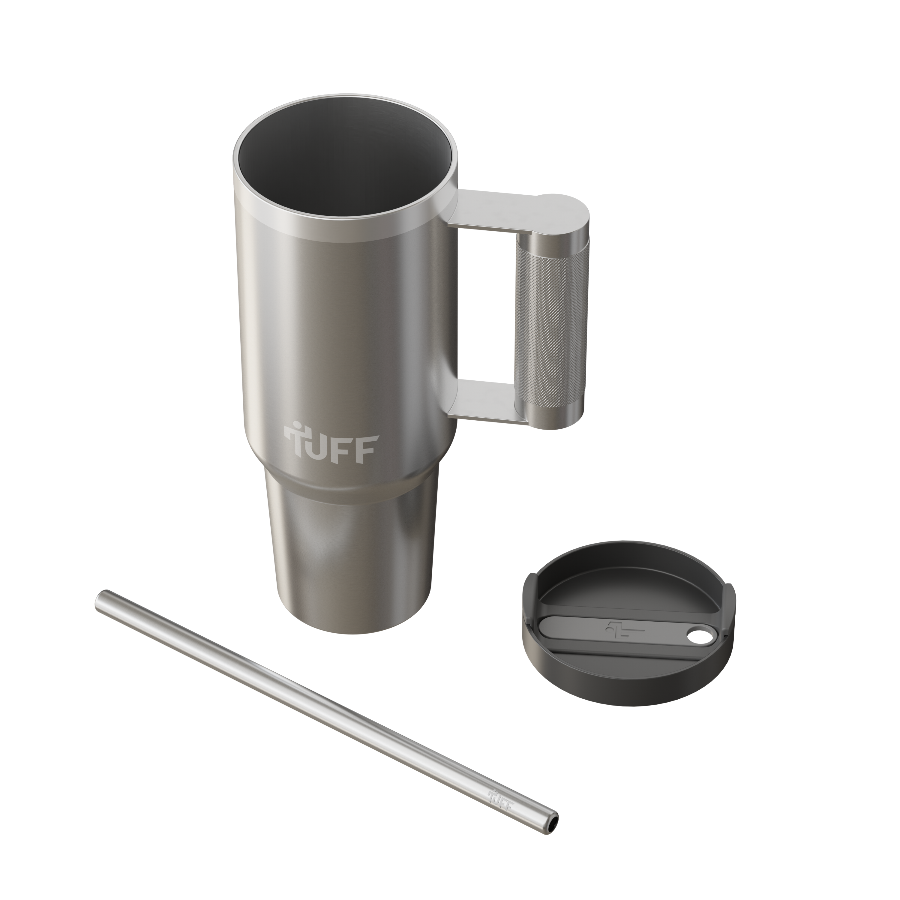 Tuff Tumbler - 40oz Stainless Barbell Handle Tumbler