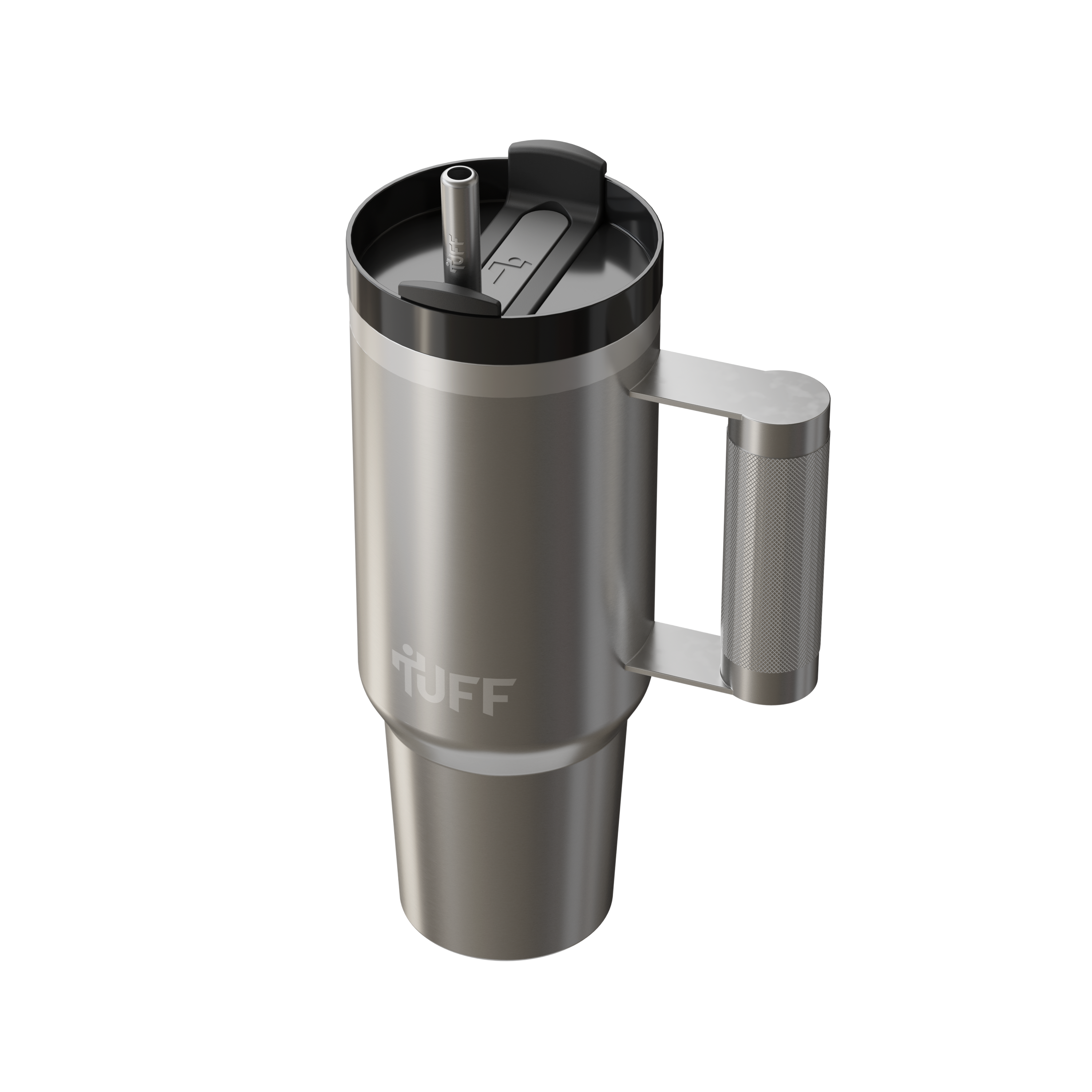 Tuff Tumbler - 40oz Stainless Barbell Handle Tumbler