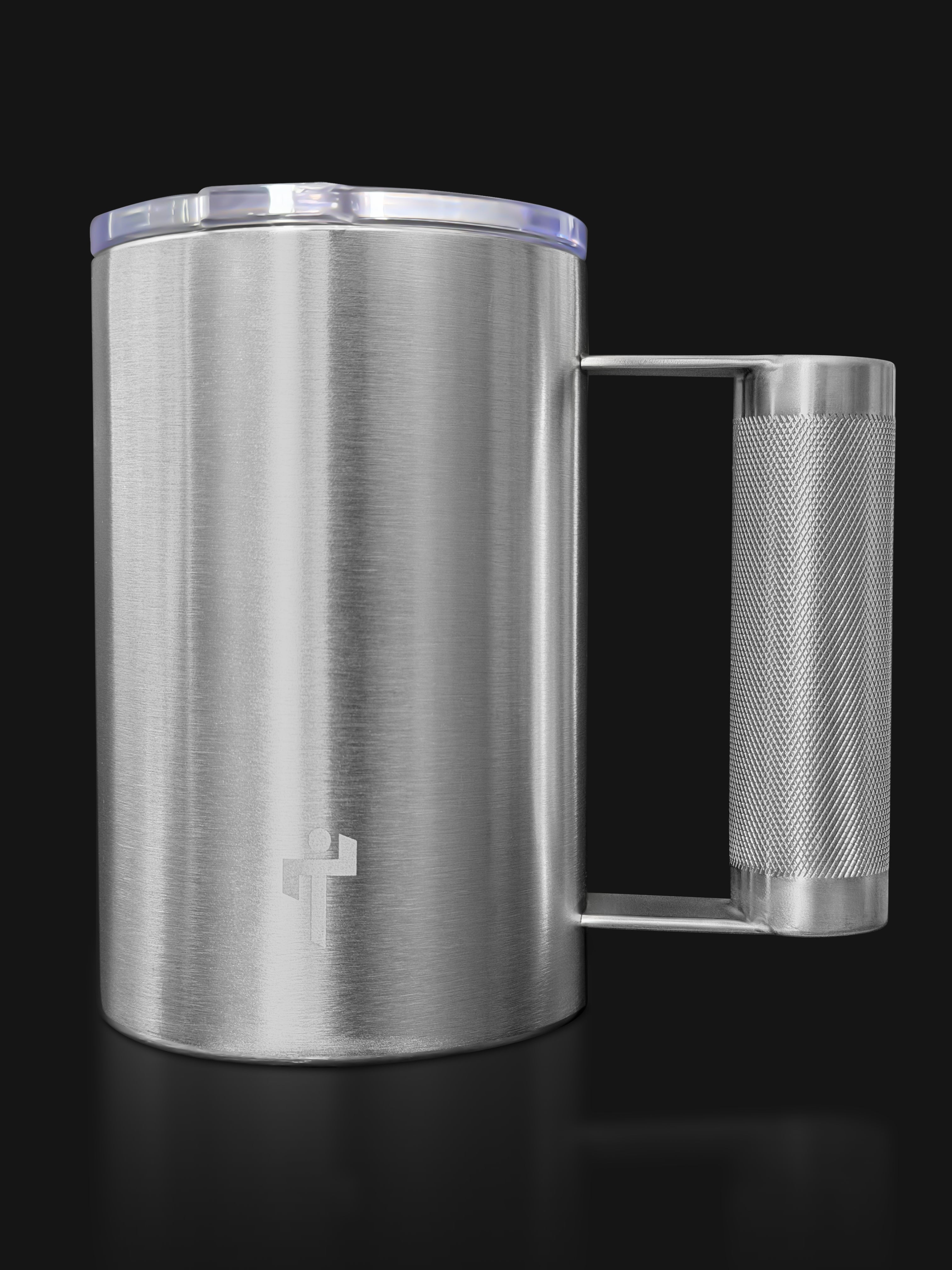 Tuff Mug - 16oz Vacuum Insulated with Barbell Handle